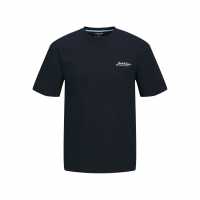 Мъжка Риза Jack And Jones Short Sleeve Logo T-Shirt Mens Небесен капитан Мъжки тениски и фланелки