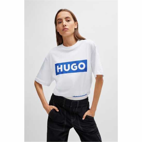 Мъжки тениски и фланелки Hugo Boss Hugo T-Shirt Бяло 100 Hugo Boss Hugo T-Shirt Бяло 100 Мъжки тениски и фланелки