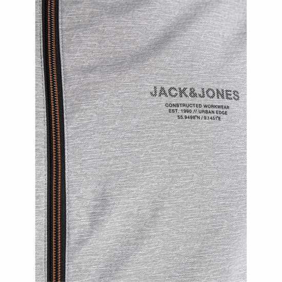 Jack And Jones Мъжко Яке С Качулка Seam Hooded Jacket Mens Light Grey Мъжки грейки