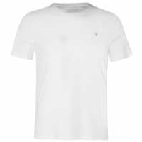 Тениска Farah Denny Short Sleeve T Shirt White Мъжки ризи