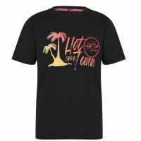 Hot Tuna Мъжка Тениска Обло Деколте Crew T Shirt Mens Black Logo Мъжко облекло за едри хора