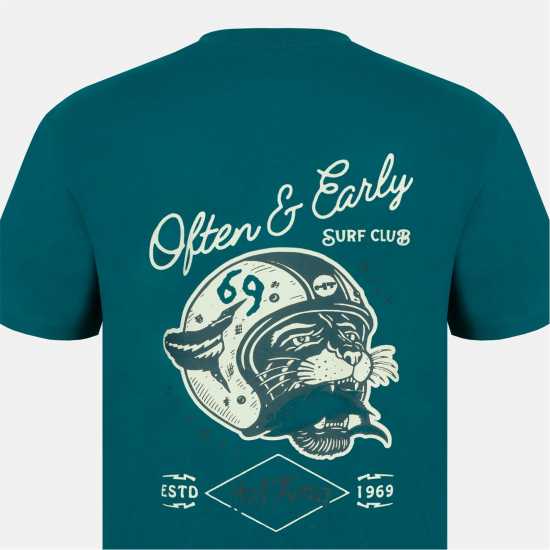 Hot Tuna Мъжка Тениска Обло Деколте Crew T Shirt Mens  