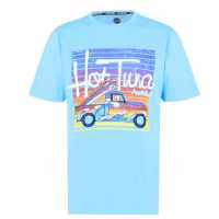 Hot Tuna Мъжка Тениска Обло Деколте Crew T Shirt Mens Аква Ван Мъжки тениски и фланелки