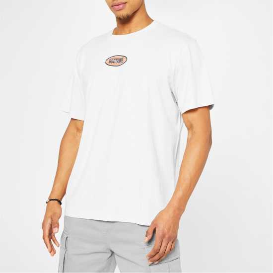 Hot Tuna Мъжка Тениска Обло Деколте Crew T Shirt Mens Off White Мъжко облекло за едри хора
