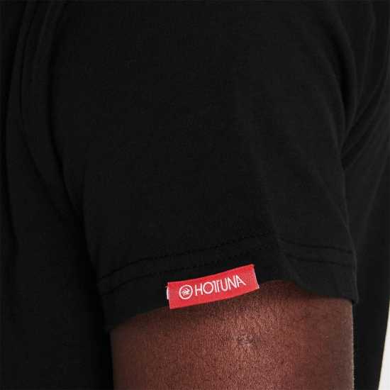 Hot Tuna Мъжка Тениска Обло Деколте Crew T Shirt Mens Черно Crcl лого Мъжки тениски и фланелки