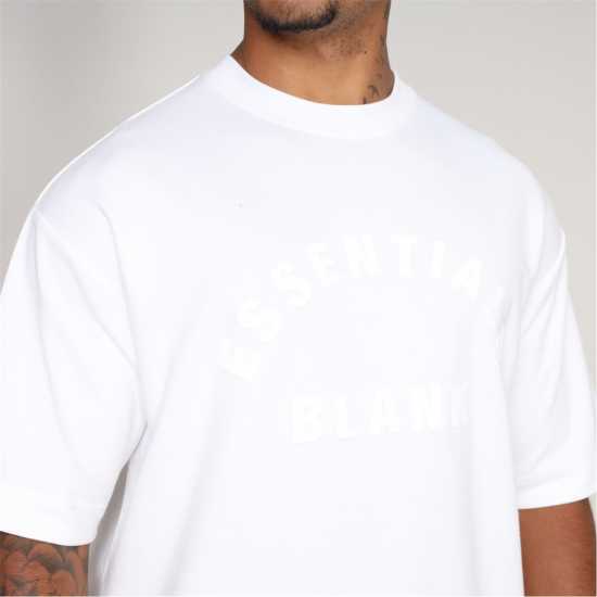 Мъжки тениски и фланелки Blank Essentials Essentials Arch T-Shirt Бяло Blank Essentials Essentials Arch T-Shirt Бяло Мъжки тениски и фланелки