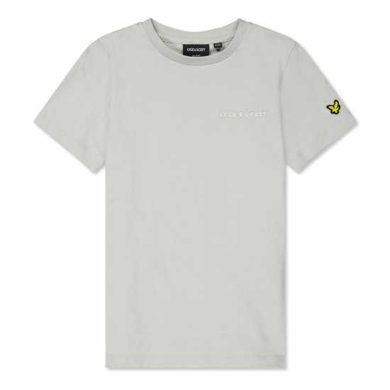 Lyle And Scott Kids' L&s Script Regular Fit T-Shirt X570 Сиво Мреже 