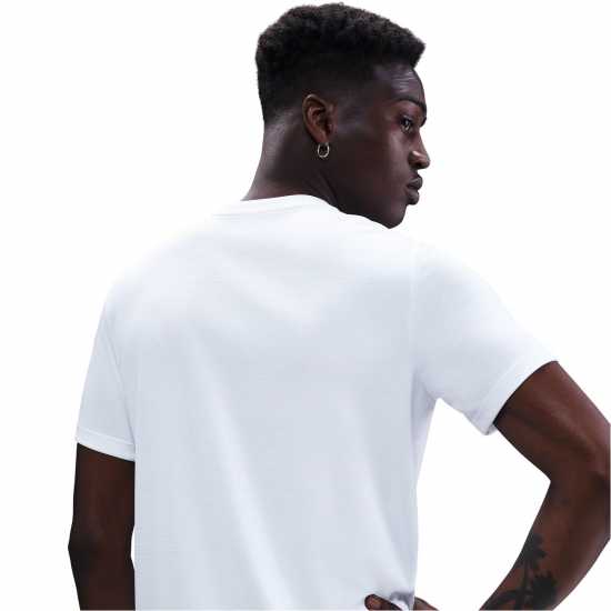 Nike Мъжка Риза Air Run T-Shirt Mens Бяло Мъжки тениски и фланелки