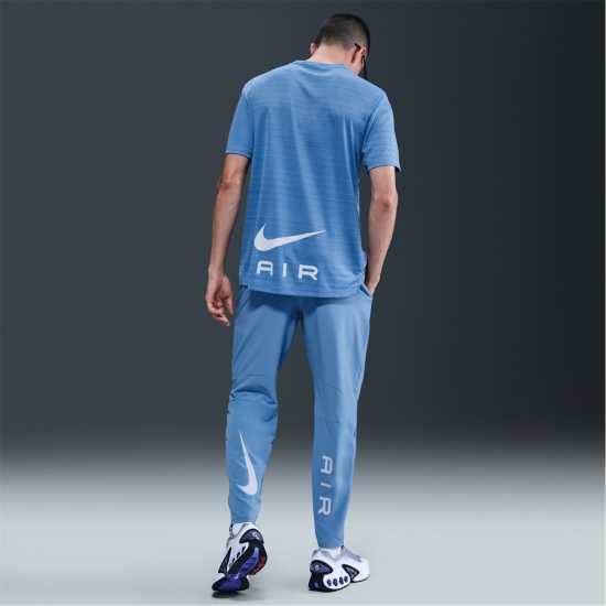 Nike Мъжка Риза Air Run T-Shirt Mens Синьо Мъжки тениски и фланелки