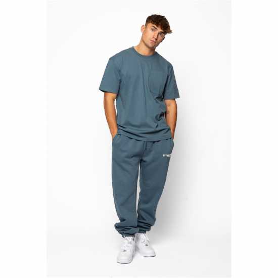 Established Pocket T-Shirt Стил Син Мъжки тениски и фланелки