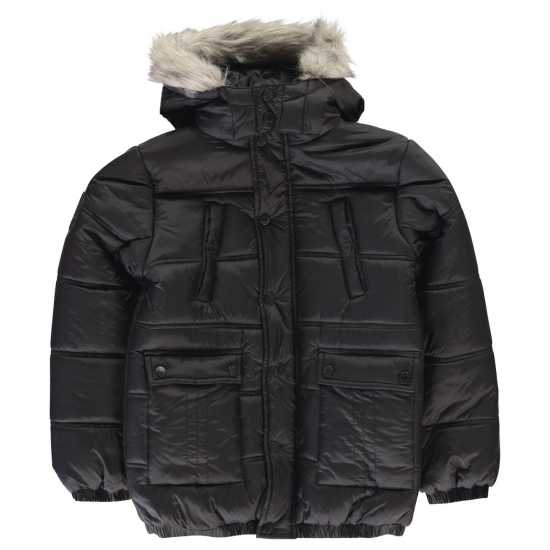 Firetrap Boys' Stylish Padded Winter Jacket with Hood  - Детски якета и палта