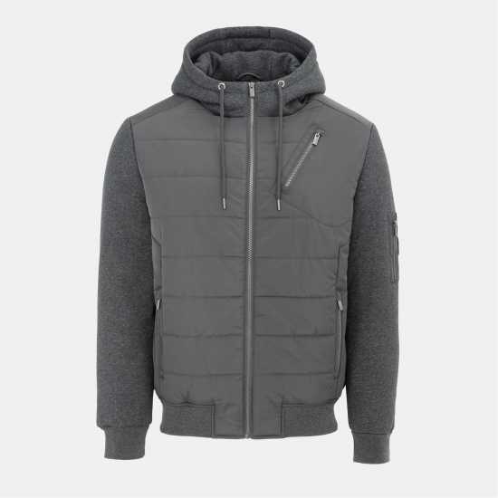 Firetrap Мъжко Яке Fleece Hybrid Jacket Mens Firetrap Мъжко Яке Fleece Hybrid Jacket Mens
