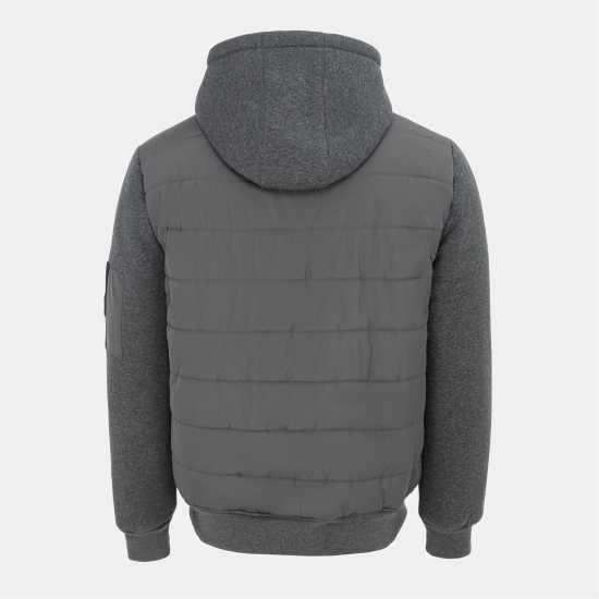 Firetrap Мъжко Яке Fleece Hybrid Jacket Mens Firetrap Мъжко Яке Fleece Hybrid Jacket Mens