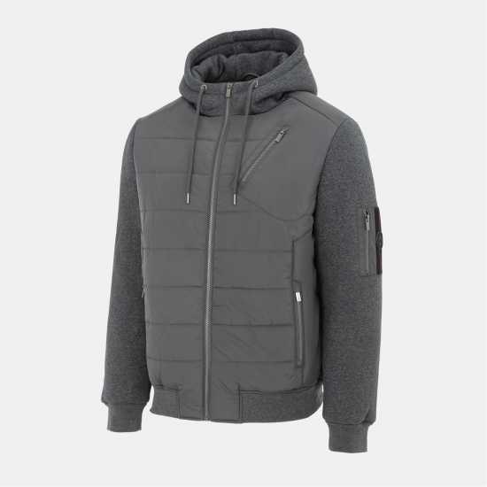Firetrap Мъжко Яке Fleece Hybrid Jacket Mens Firetrap Мъжко Яке Fleece Hybrid Jacket Mens