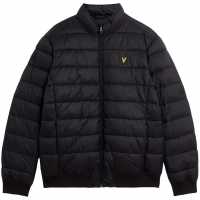 Lyle And Scott Men's Medium Funnel Wadded Puffer Jacket Център черен 