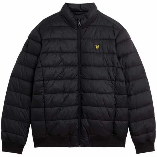 Lyle And Scott Men's Medium Funnel Wadded Puffer Jacket Център черен Lyle And Scott Men's Medium Funnel Wadded Puffer Jacket Център черен