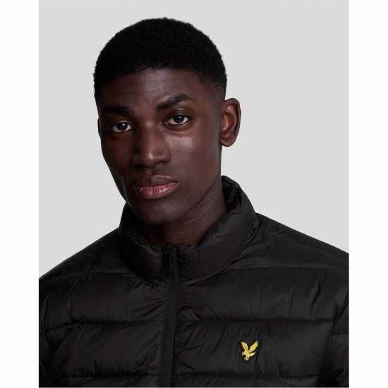 Lyle And Scott Men's Medium Funnel Wadded Puffer Jacket Център черен Lyle And Scott Men's Medium Funnel Wadded Puffer Jacket Център черен