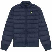 Lyle And Scott Men's Medium Funnel Wadded Puffer Jacket Тъмно морско синьо 