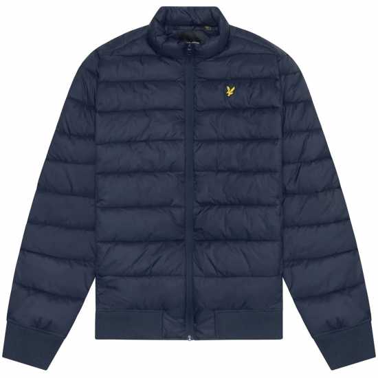 Lyle And Scott Men's Medium Funnel Wadded Puffer Jacket Тъмно морско синьо 