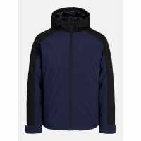 Jack And Jones Men's Transitional Short Puffer Jacket Navy Blazer 