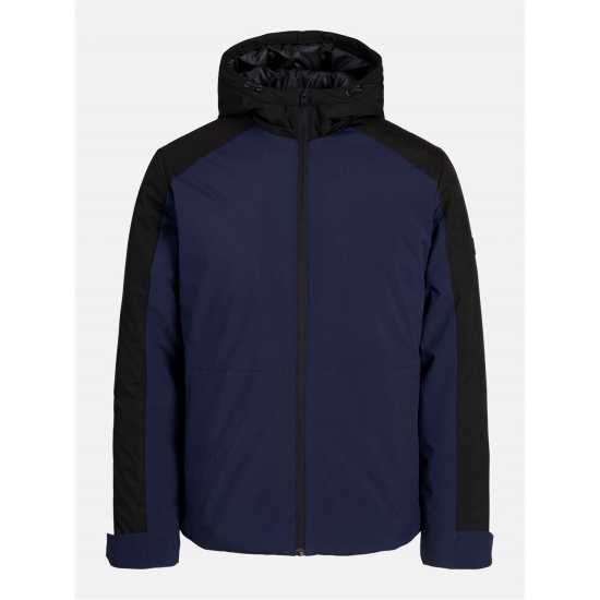 Jack And Jones Men's Transitional Short Puffer Jacket Navy Blazer 
