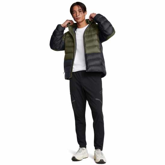 Under Armour Legend Down Hooded Heavyweight Puffer Jacket Морско ОД Зелено Under Armour Legend Down Hooded Heavyweight Puffer Jacket Морско ОД Зелено