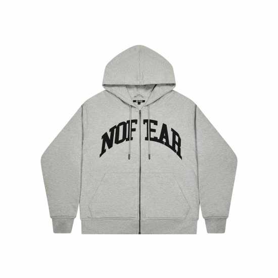 No Fear Hood Puffer Sn54 Grey Marl No Fear Hood Puffer Sn54 Grey Marl