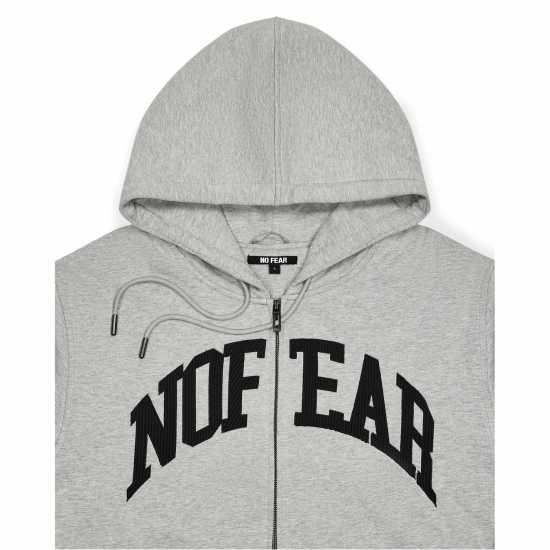 No Fear Hood Puffer Sn54 Grey Marl No Fear Hood Puffer Sn54 Grey Marl