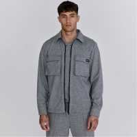 Мъжка Риза Siksilk Smart Overshirt Mens Сиво 