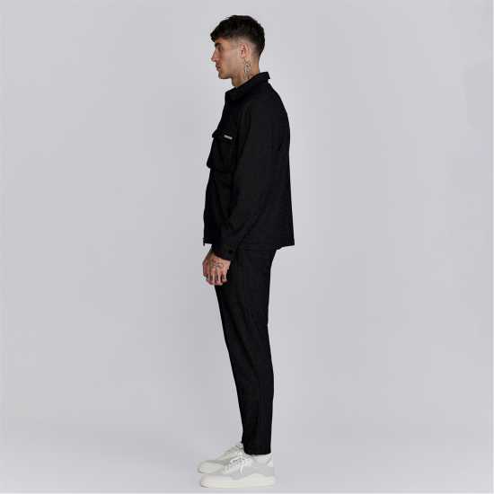 Мъжка Риза Siksilk Smart Overshirt Mens Черно 