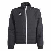 Adidas Ватирано Детско Яке Entrada 22 Light Quilted Jacket Juniors Черно 