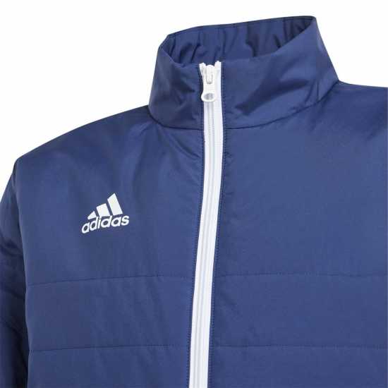 Adidas Ватирано Детско Яке Entrada 22 Light Quilted Jacket Juniors Нави Син Детски якета и палта