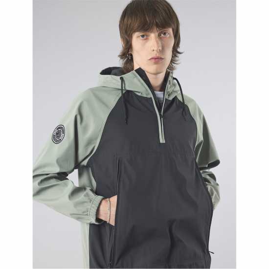 Pretty Green Men's Travis Smock Overshirt Зелено Pretty Green Men's Travis Smock Overshirt Зелено