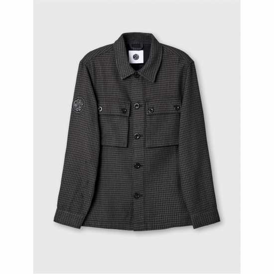 Pretty Green Pg Kilburn Overshirt Sn54 Black Pretty Green Pg Kilburn Overshirt Sn54 Black