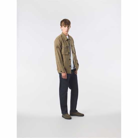 Pretty Green Men's Kilburn Relaxed Fit Overshirt Тоуп 