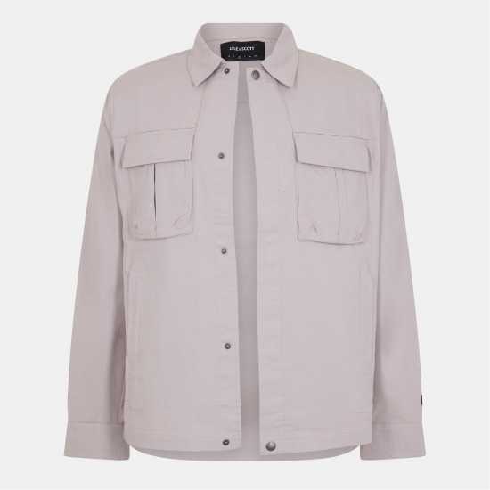 Lyle And Scott Men's Ripstop Overshirt Бледо сиво 