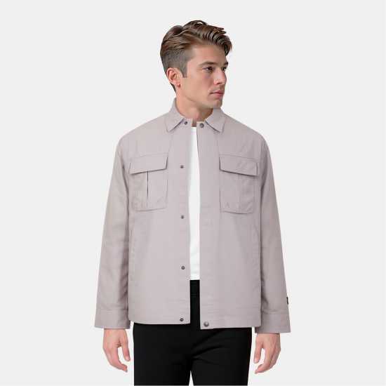 Lyle And Scott Men's Ripstop Overshirt Бледо сиво 