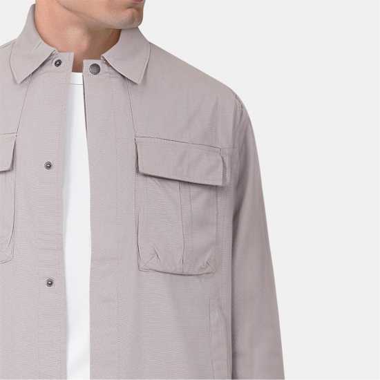 Lyle And Scott Men's Ripstop Overshirt Бледо сиво 