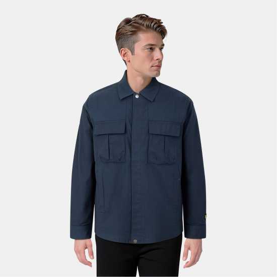 Lyle And Scott Men's Ripstop Overshirt Тъмно морско синьо 