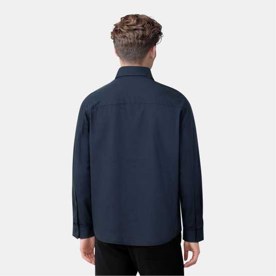 Lyle And Scott Men's Ripstop Overshirt Тъмно морско синьо 