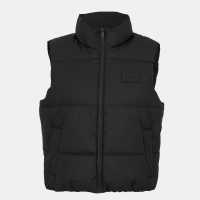 Ladies Black Matte Gilet  