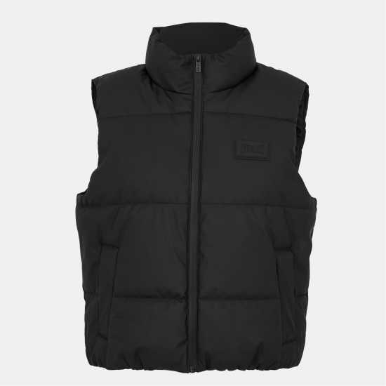Ladies Black Matte Gilet  