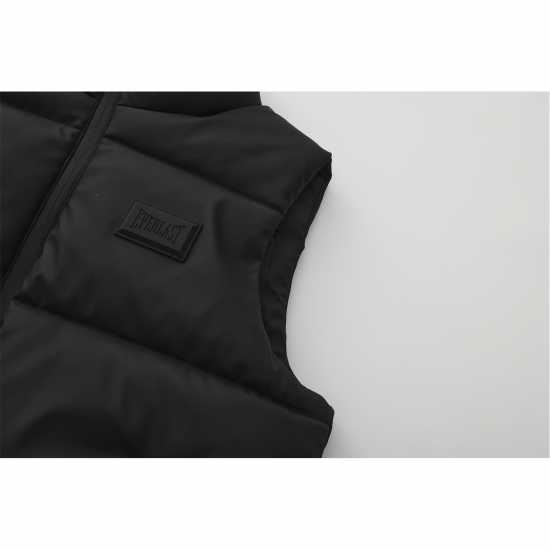Ladies Black Matte Gilet  