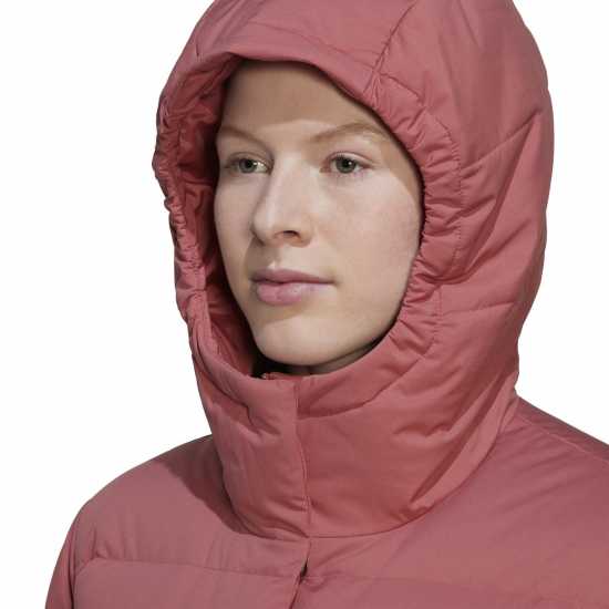 Adidas Дамско Яке Helionic Hooded Down Jacket Womens Чудесно Червено Дамски якета и палта
