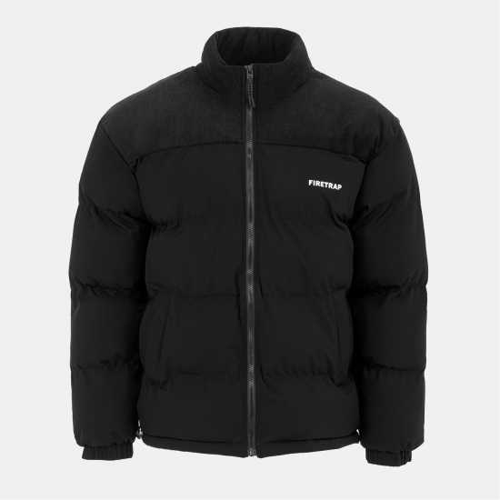 Firetrap Мъжко Яке Puffer Jacket Mens Black Мъжки якета и палта
