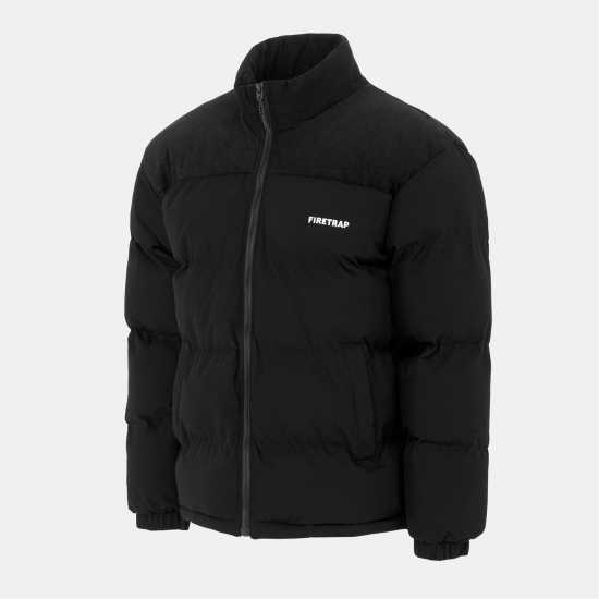 Firetrap Мъжко Яке Puffer Jacket Mens Black Мъжки якета и палта