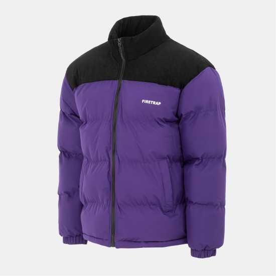 Мъжки якета и палта Firetrap Мъжко Яке Puffer Jacket Mens Purple Firetrap Мъжко Яке Puffer Jacket Mens Purple Мъжки якета и палта