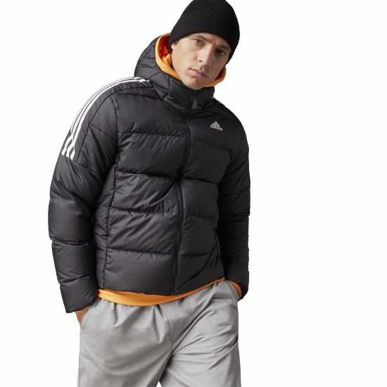 Adidas Мъжко Яке С Качулка Essentials Midweight Down Hooded Jacket Mens  Мъжки грейки