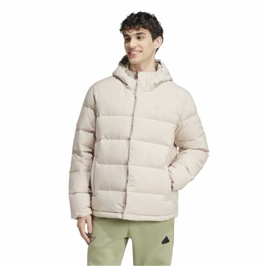 Adidas Пухено Яке Helionic Hooded Down Jacket Wonder Beige 