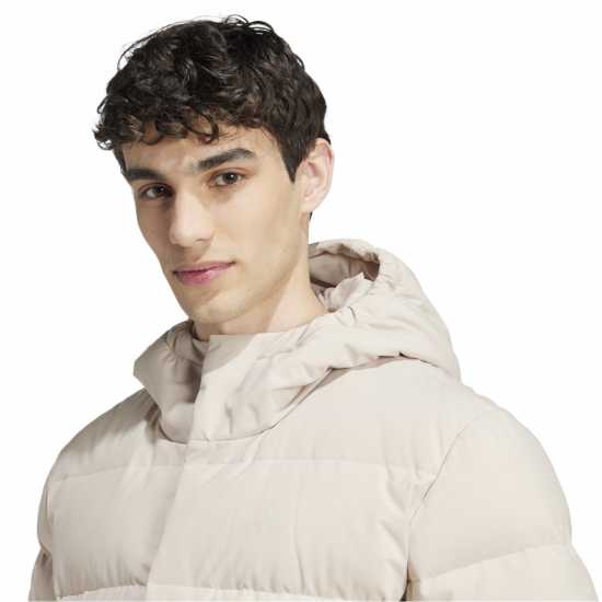 Adidas Пухено Яке Helionic Hooded Down Jacket Wonder Beige 